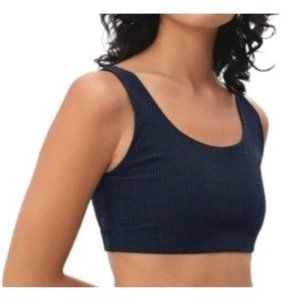 Everlane Perfom Bra Navy Print Medium New